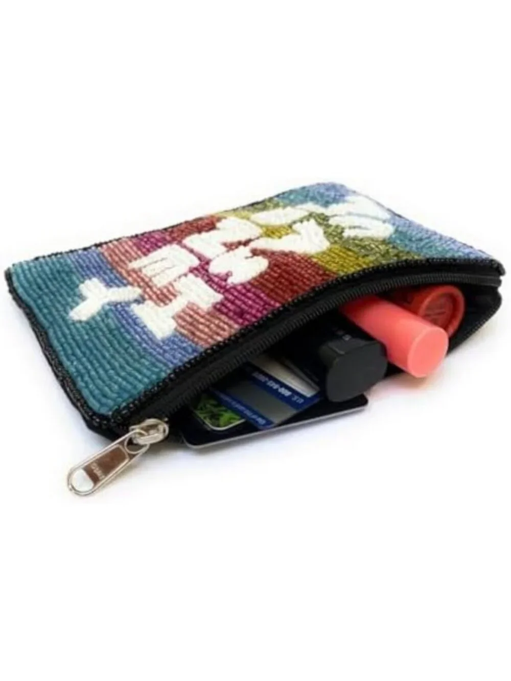 Beaded Coin Pouch Purse, Cute Small Wallet for Her, Perfect Birthday Gift Bag